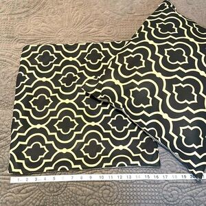 2 Pillow Covers. 17” Square